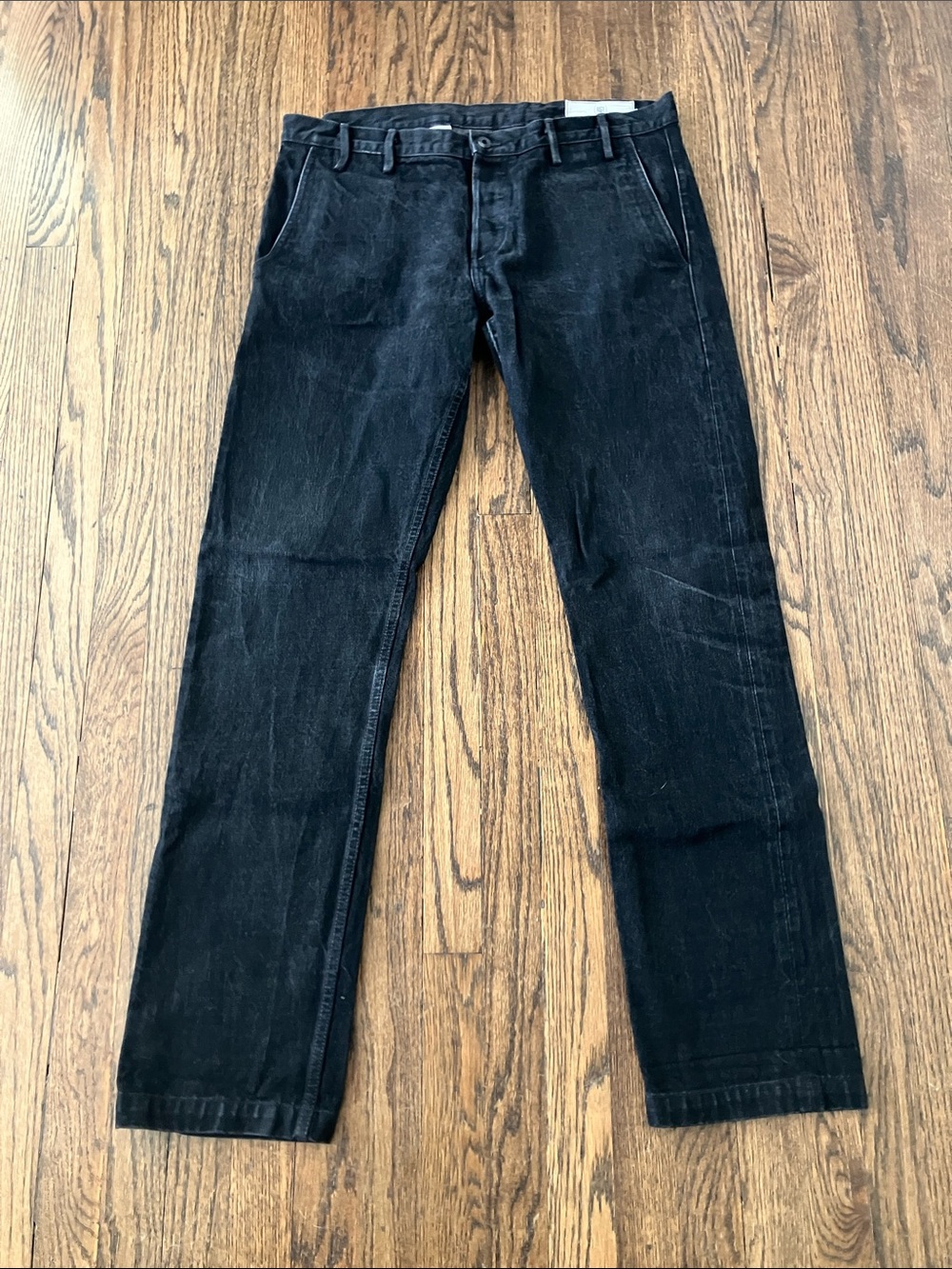 Rogue Territory Officer Trouser Jeans,  Faded Black, Slim Taper